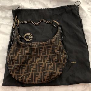 Authentic fendi purse with tortoise detail